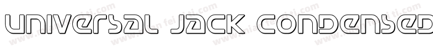 Universal Jack Condensed Ital Conde字体转换